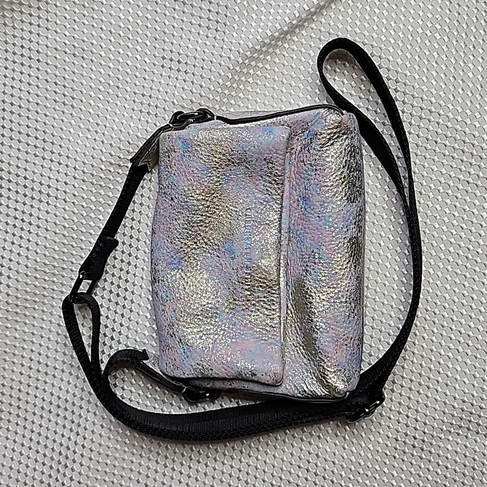 AIMEE KESTENBERG BROADWAY MINI OPAL DISTRESSED CROSSBODY BAG